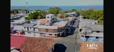 an aerial view of a small town with houses at INGRID LOFTS in La Unión