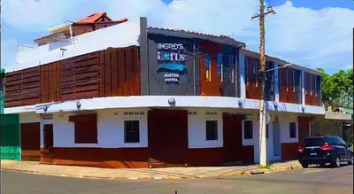 a building with a painting on the side of it at INGRID LOFTS in La Unión