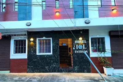 a hotel sign on the side of a building at INGRID LOFTS in La Unión