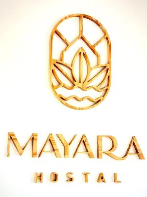 a logo for mgm resorts is pictured at the mgm logo at Mayara Hostal in El Zonte
