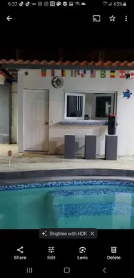 a picture of a swimming pool with at Beach house in la libertad in La Libertad