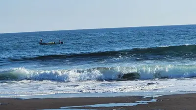 a group of people in a boat in the ocean at Rancho Joya Del Mar in Sonsonate