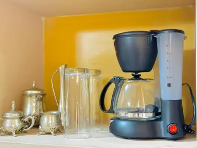 a blender sitting on top of a counter at Ideal para descansar Apartamento equipado en San Salvador in Mexicanos