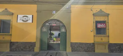 an entrance to a building with an arched doorway at Antique Luna in Santa Ana