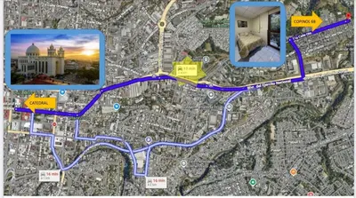 a map of the proposed improvements to the freeway at Copinol 68 in San Salvador