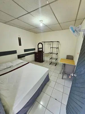 a bedroom with a bed and a ladder in it at Casa 25 hostal santa ana in Santa Ana