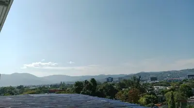 a view of a city from the roof of a building at Mini penthouse mejor parte SS gran vista! in San Salvador