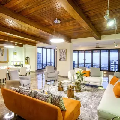 Open space concept that allows for multiple places to hang out