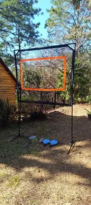 an orange goal in the middle at Cabaña Vista Pinares San Ignacio Chalatenango in Chalatenango