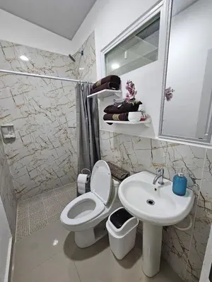 a bathroom with a toilet and a sink at Residence in San Miguel in San Miguel