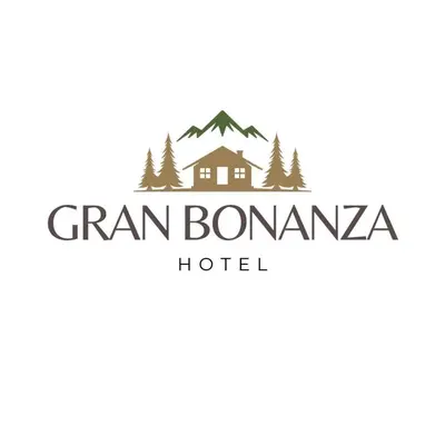 a logo for a hotel with a mountain at Gran Bonanza Hotel in Alegría