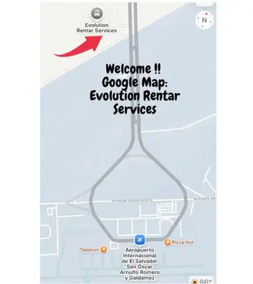 a map of the google maps evolution return centres at Evolution Home in Las Flores