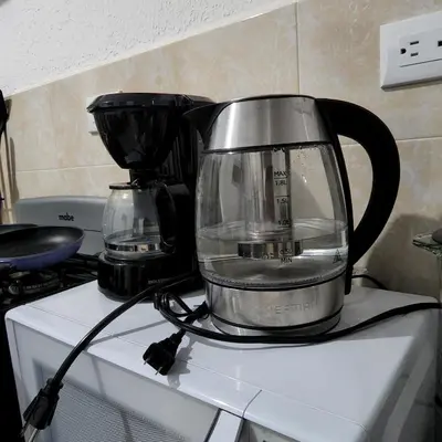 a blender sitting on top of a counter at Casa Ecoterra in Comecayo