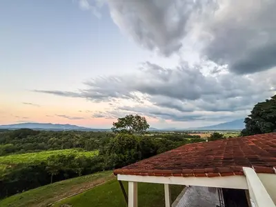 a view from the roof of a house at Finca La Guayaba, Nature and rural life