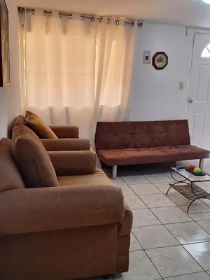 a living room with two couches and a couch at Apartamento Rústico in Concepción de Ataco