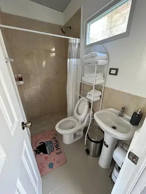 a bathroom with a toilet and a sink at Casa de las villas 3 in San Miguel
