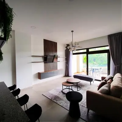 a living room with a couch and a table at Tuscania 203 in Zaragoza