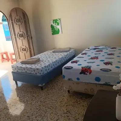 habitación doble amueblada baño privado