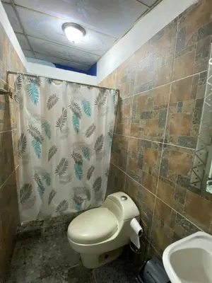 a bathroom with a toilet and a sink at Hostal Morales García in San Marcos