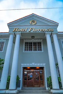 a building with a sign that reads hotel florence at Hotel Florencia in San Miguel