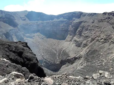 a view of a canyon in the mountains at Hotel Europa in San Miguel